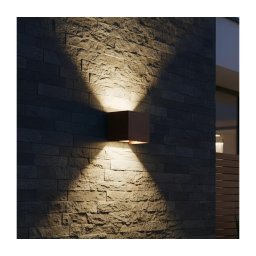 Ideal Lux - Iluminação de parede exterior LED ATOM LED/12W/230V IP54 castanho