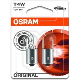 Ams-Osram Lâmpada secundária OSRAM T4W 12V/ 4W, 2 peça