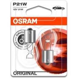 Ams-Osram Lâmpada secundária OSRAM P21W Standard 12V/ 21W, 2 peça