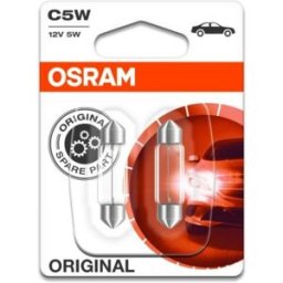 Ams-Osram Lâmpada secundária OSRAM C5W Standard 12V/ 5W, 2 peça