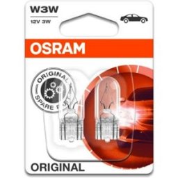 Ams-Osram Lâmpada secundária OSRAM W3W Standard 12V/ 3W, 2 peça