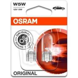 Ams-Osram Lâmpada secundária OSRAM W5W Standard 12V/ 5W, 2 peça