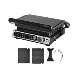 Concept ge3500 - Grelhador de contacto com sonda de temperatura 2000W/230V preto
