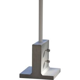 kaiserkraft Suporte de guarda-sol em T, AxLxP 300 x 300 x 300 mm, betão encerado, Suporte de guarda-sol em T, AxLxP 300 x 300 x 300 mm, betão encerado. Destacam-se claramente pelo seu aspeto apelativo. Betão encerado. Suportes de guarda-sol estáveis. Com