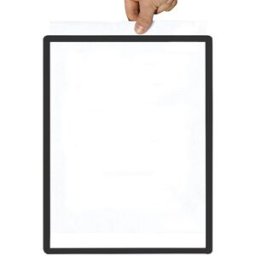 kaiserkraft Caixilho com película transparente, papel com formato A2, embalagem de 10 unid., autocolante, preto, Caixilho com película transparente, papel com formato A2, embalagem de 10 unid., autocolante, preto. Autocolante ou magnético. Caixilho de inf