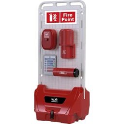kaiserkraft Estação de serviço móvel SAFETY POINT, com tampa fechável à chave, vedação, para produtos de segurança/proteção, vermelho, Estação de serviço móvel SAFETY POINT, com tampa fechável à chave, vedação, para produtos de segurança/proteção, vermelh
