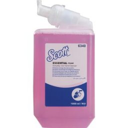 Kimberly-Clark Sabonete em espuma Scott® ESSENTIAL™ , capacidade 1 l, embalagem de 6 unid. creme de lavagem para mãos rosa, perfumado, Sabonete em espuma Scott® ESSENTIAL™, capacidade 1 l, embalagem de 6 unid. creme de lavagem para mãos rosa, perfumado. F