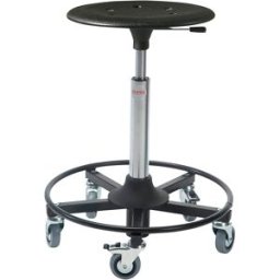 kaiserkraft Banco para soldadores e montagens, assento em plástico antichoque, altura do assento 460 – 650 mm, anel para pés, Banco para soldadores e montagens, assento em plástico antichoque, altura do assento 460 - 650 mm, anel para pés. Assento Kappa e