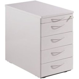 kaiserkraft THEA - Bloco de gavetas fixo, gaveta para utensílios, 4 gavetas para materiais, cinzento claro, THEA - Bloco de gavetas fixo, gaveta para utensílios, 4 gavetas para materiais, cinzento claro. Com fecho centralizado e bloqueio de extração. Comp