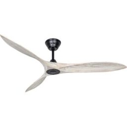 kaiserkraft Ventoinha de teto ECO AIRSCREW, Ø da pá do rotor 1520 mm, branco/preto mate, Ventoinha de teto ECO AIRSCREW, Ø da pá do rotor 1520 mm, branco/preto mate. 3 pás em madeira maciça trabalhada à mão em forma de hélice clássica. Para espaços de 28
