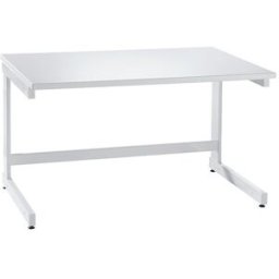 kaiserkraft Mesa de laboratório com armação de pés em C, altura de trabalho sentado 750 mm, LxP 1200 x 750 mm, Mesa de laboratório com armação de pés em C, altura de trabalho sentado 750 mm, LxP 1200 x 750 mm. Mesa de laboratório como mesa de documentação