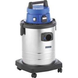 eurokraft pro Aspirador a molhado/seco para a oficina , recipiente em aço inoxidável de 33 l, 1200 W, com tomada elétrica, Aspirador a molhado/seco para a oficina, recipiente em aço inoxidável de 33 l, 1200 W, com tomada elétrica. Recipiente coletor de su