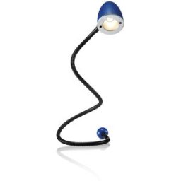 Hansa Candeeiro LED USB SNAKE , altura 350 mm, azul noite, Candeeiro LED USB SNAKE, altura 350 mm, azul noite. Pequeno e compacto. O candeeiro LED USB SNAKE em ABS e metal é um candeeiro inteligente para a ligação ao computador portátil ou PC. Também pode