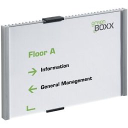 DURABLE Placa para porta, design de nervuras com placa acrílica , com reforço em cartão, LxA 210 x 149 mm, embalagem com 3 unid., Placa para porta, design de nervuras com placa acrílica, com reforço em cartão, LxA 210 x 149 mm, embalagem com 3 unid. Em al