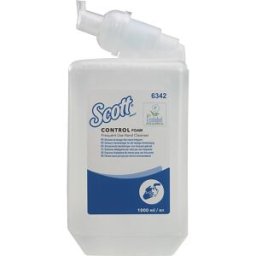Kimberly-Clark Sabonete em espuma Scott® CONTROL™ , capacidade 1 l, embalagem de 6 unid. creme de lavagem para mãos incolor, não perfumado, Sabonete em espuma Scott® CONTROL™, capacidade 1 l, embalagem de 6 unid. creme de lavagem para mãos incolor, não pe