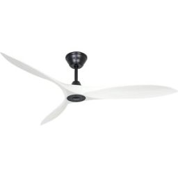 kaiserkraft Ventoinha de teto ECO AIRSCREW, Ø da pá do rotor 1520 mm, branco mate/preto mate, Ventoinha de teto ECO AIRSCREW, Ø da pá do rotor 1520 mm, branco mate/preto mate. 3 pás em madeira maciça trabalhada à mão em forma de hélice clássica. Para espa
