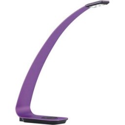 Hansa Candeeiro de leitura LED SCALA , altura 300 mm, violeta, Candeeiro de leitura LED SCALA, altura 300 mm, violeta. Candeeiro de leitura LED SCALA em alumínio e ABS com um elegante design curvado. A luz pode ser regulada em 3 níveis através do regulado