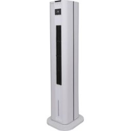 kaiserkraft Climatizador de torre, com função de aquecimento e depósito de água de 45 l, branco, Climatizador de torre, com função de aquecimento e depósito de água de 45 l, branco. Depósito de 4,5 l para refrigeração prolongada sem reabastecimento. Funçã
