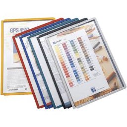 DURABLE Quadro transparente com caixilho perfilado , cores sortidas, UE 10 unid., para A4, Quadro transparente com caixilho perfilado, cores sortidas, UE 10 unid., para A4. Caixilho resistente a toda a volta em polipropileno. Película em polipropileno mat