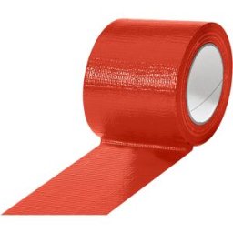 ratioform Fita de tecido , em diversas cores, embalagem com 12 rolos, vermelho, largura da fita 75 mm, Fita de tecido, em diversas cores, embalagem com 12 rolos, vermelho, largura da fita 75 mm. Ideais para a fixação e marcação. Elevada aderência - partic