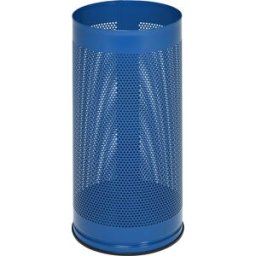 VAR Suportes para guarda-chuvas, altura 610 mm , chapa perfurada, galvanizada, azul genciana RAL 5010, Suportes para guarda-chuvas, altura 610 mm, chapa perfurada, galvanizada, azul genciana RAL 5010. Opcionalmente em chapa de aço galvanizada e pintada a
