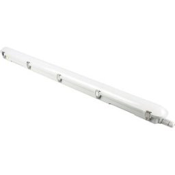 kaiserkraft Luminária LED para locais húmidos, 1 lâmpada, CxLxA 1510 x 82 x 75 mm, 6500 K, Luminária LED para locais húmidos, 1 lâmpada, CxLxA 1510 x 82 x 75 mm, 6500 K. Luminária com controlador LED integrado (certificação ENEC). Corpo e estrutura em pol
