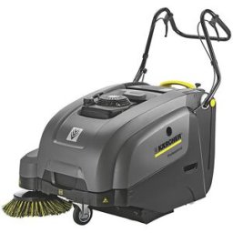 Kärcher Máquina de varrer e aspirar , KM 75/40 W G, peso 84 kg, Máquina de varrer e aspirar, KM 75/40 W G, peso 84 kg. Remoção confortável e esvaziamento fácil do recipiente graças às cavidades - eliminação rápida dos resíduos. Sistema de limpeza do filtr