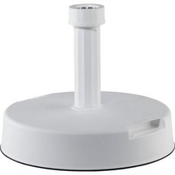kaiserkraft Suporte redondo para guarda-sóis, AxØ 90 x 400 mm, para pés com Ø 19 – 38 mm, branco, Suporte redondo para guarda-sóis, AxØ 90 x 400 mm, para pés com Ø 19 - 38 mm, branco. Para pés do guarda-sol com Ø 19 a 38 mm. Peso do suporte 20 kg. Este su