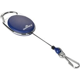 DURABLE Porta-identificação JOJO STYLE , com mosquetão, embalagem de 20 unid., azul, Porta-identificação JOJO STYLE, com mosquetão, embalagem de 20 unid., azul. Ideais para cartões de identificação de empresas e fábricas, identificações de segurança e let