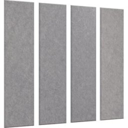 eurokraft basic Placa acústica para parede , AxL 1200 x 300 mm, embalagem de 4 unid., cinzento claro, Placa acústica para parede, AxL 1200 x 300 mm, embalagem de 4 unid., cinzento claro. Absorve e reduz ruídos perturbadores, proporcionando uma acústica do