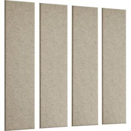 eurokraft basic Placa acústica para parede , AxL 1200 x 300 mm, embalagem de 4 unid., bege, Placa acústica para parede, AxL 1200 x 300 mm, embalagem de 4 unid., bege. Absorve e reduz ruídos perturbadores, proporcionando uma acústica do espaço agradável e