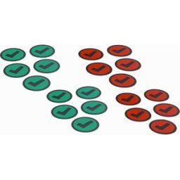 SMIT VISUAL Película magnética CHECK , Ø 50 mm, embalagem de 20 unid., verde/vermelho, Película magnética CHECK, Ø 50 mm, embalagem de 20 unid., verde/vermelho. Os ímanes mostram com uma só olhada o estado dos projetos ou qual a sua prioridade. Ideais par
