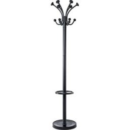 MAUL Bengaleiro nubis , com 20 ganchos e aberturas para guarda-chuvas, preto, Bengaleiro nubis, com 20 ganchos e aberturas para guarda-chuvas, preto. Fundem-se discretamente em qualquer ambiente. Coroa rotativa, Ø 410 mm, para um acesso confortável de tod