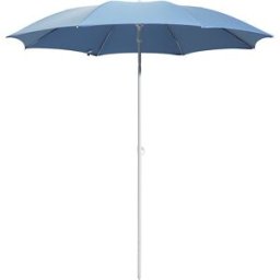 kaiserkraft Guarda-sol, design redondo, Ø 2000 mm, armação branca, azul-celeste, Guarda-sol, design redondo, Ø 2000 mm, armação branca, azul-celeste. Design clássico. Tecido de 8 peças. Fator de proteção solar FPS 40. O guarda-sol possui um diâmetro de 2