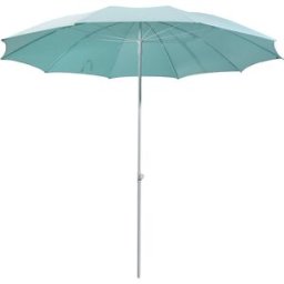 kaiserkraft Guarda-sol, design redondo, Ø 2800 mm, armação branca, aqua, Guarda-sol, design redondo, Ø 2800 mm, armação branca, aqua. Design clássico. Tecido de 10 peças. Ø do pé do guarda-sol 30 mm. O guarda-sol possui um diâmetro de 2,8 m e está disponí