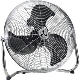 kaiserkraft Ventoinha de chão com pega, aço cromado, ventoinha de 3 níveis, Ø do rotor 500 mm, a partir de 3 unid., Ventoinha de chão com pega, aço cromado, ventoinha de 3 níveis, Ø do rotor 500 mm, a partir de 3 unid. Com ventilação de ar forte para a ut