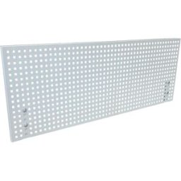 kaiserkraft Painel perfurado, LxA 1200 x 450 mm, cinzento claro RAL 7035, Painel perfurado, LxA 1200 x 450 mm, cinzento claro RAL 7035. Adequado para mesa de trabalho com regulação elétrica da altura. Armazenamento organizado das ferramentas. Tudo à mão n