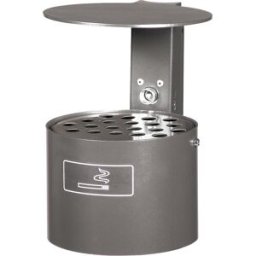 kaiserkraft Cinzeiro de parede, capacidade 4 l, AxØ 290 x 200 mm, cinzento, Cinzeiro de parede, capacidade 4 l, AxØ 290 x 200 mm, cinzento. Com placa personalizável em aço inoxidável. Com fundo perfurado para o escoamento de água. Manuseamento simples. Ci