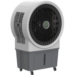 kaiserkraft Climatizador premium, 52 l, branco/cinzento, Climatizador premium, 52 l, branco/cinzento. Forte fluxo de ar até 3175 m³/h para grandes áreas. Tanque de 52 l com enchimento manual ou automático. 3 níveis e oscilação para uma ótima distribuição