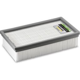 Kärcher Filtro de pregas planas , para aspirador a seco/molhado, com fibras de celulose, Filtro de pregas planas, para aspirador a seco/molhado, com fibras de celulose. Manutenção muito económica. Adequado para aspirar pó fino das classes de pó L e M. Em