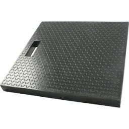 kaiserkraft Placa de proteção inferior, borracha, preto, CxLxA 500 x 500 x 40 mm, Placa de proteção inferior, borracha, preto, CxLxA 500 x 500 x 40 mm. Prevenção de danos por pressão e deformação do solo. Melhoria da estabilidade e redução do risco de esc