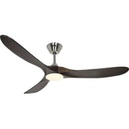 kaiserkraft Ventoinha de teto ECO GENUINO-L, Ø da pá do rotor 1520 mm, nogueira/cromado, Ventoinha de teto ECO GENUINO-L, Ø da pá do rotor 1520 mm, nogueira/cromado. 3 pás em madeira maciça trabalhada à mão e lâmpada LED com regulação da luminosidade. Par