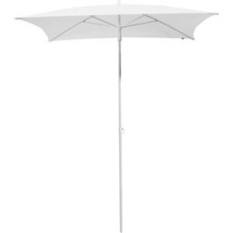 kaiserkraft Guarda-sol, quadrado, CxL 1600 x 1600 mm, armação branca, branco, Guarda-sol, quadrado, CxL 1600 x 1600 mm, armação branca, branco. Design fantástico. Capa de 4 peças. Fator de proteção solar FPS 40. Guarda-sol quadrado com elemento de articul