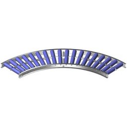 Gura Esteira rolante leve, caixilho em alumínio com rolos de plástico , lar da esteira 300 mm, curva 90°, raio interior 800 mm, distância entre eixos 100 mm, Esteira rolante leve, caixilho em alumínio com rolos de plástico, lar da esteira 300 mm, curva 90