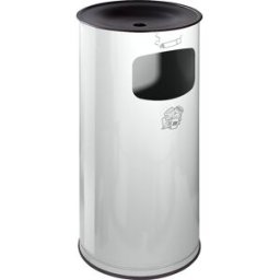 VAR Cinzeiro de segurança combinado , chapa de aço, volume 44 l, AxØ 710 x 355 mm, cinzento claro, Cinzeiro de segurança combinado, chapa de aço, volume 44 l, AxØ 710 x 355 mm, cinzento claro. Recipiente de recolha em alumínio para cinza dos cigarros. Ins