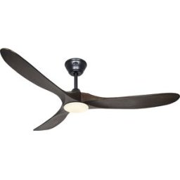 kaiserkraft Ventoinha de teto ECO GENUINO-L, Ø da pá do rotor 1520 mm, nogueira/preto mate, Ventoinha de teto ECO GENUINO-L, Ø da pá do rotor 1520 mm, nogueira/preto mate. 3 pás em madeira maciça trabalhada à mão e lâmpada LED com regulação da luminosidad
