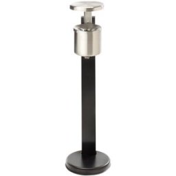 kaiserkraft Cinzeiro de segurança com pé e telhado, volume 2,25 l, aço inoxidável, Cinzeiro de segurança com pé e telhado, volume 2,25 l, aço inoxidável. Tampa em forma de funil para eliminação fácil dos resíduos de cigarros.