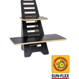 kaiserkraft Suporte para portátil Sun-Flex Easydesk Rise, madeira, preto, Suporte para portátil Sun-Flex Easydesk Rise, madeira, preto. Fácil de montar. Capacidade de carga 70 kg. O suporte para portátil Sun-Flex Easydesk Rise é um suporte para portátil q