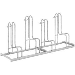 WSM Suporte para bicicletas , unilateral, largura dos pneus até 64 mm, 4 lugares, Suporte para bicicletas, unilateral, largura dos pneus até 64 mm, 4 lugares. Preparado para a ligação em linha e fixação ao solo. Poupa espaço através da colocação ao alto/e