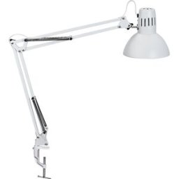 MAUL Candeeiro de mesa LED study , com base de aperto, branco, Candeeiro de mesa LED study, com base de aperto, branco. Clássico de design de sucesso (incl. lâmpada). Lâmpada para posto de trabalho profissional, elevada qualidade da luz. Extremamente econ